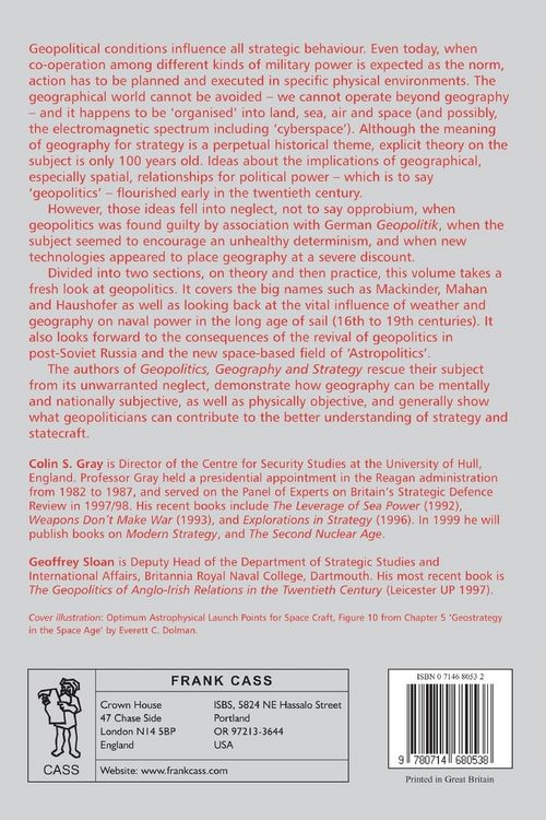 Produktbild: Geopolitics, Geography and Strategy