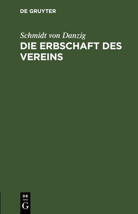 Produktbild: Die Erbschaft des Vereins