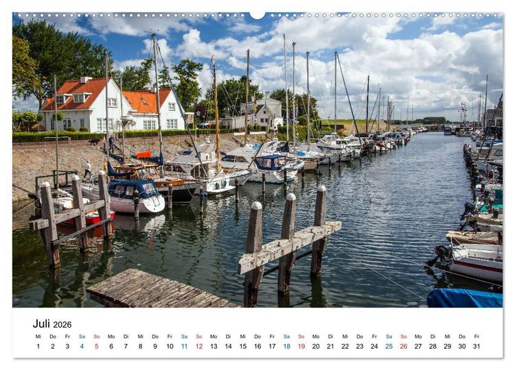 Produktbild: Seeland - Impressionen aus dem S&uuml;dwesten der Niederlande (hochwertiger Premium Wandkalender 2026 DIN A2 quer), Kunstdruck in Hochglanz
