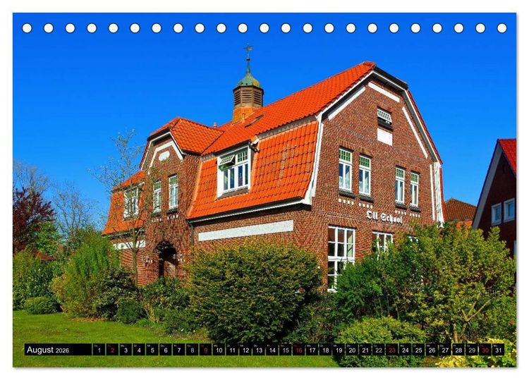 Produktbild: Neuharlingersiel - Ostfrieslands sch&ouml;nstes Hafenst&auml;dtchen (Tischkalender 2026 DIN A5 quer), CALVENDO Monatskalender