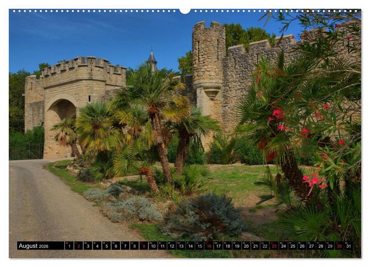 Produktbild: Frankreichs wehrhafter S&uuml;den - Festungen und Wehranlagen im Languedoc-Roussillon (hochwertiger Premium Wandkalender 2026 DIN A2 quer), Kunstdruck in Hochglanz