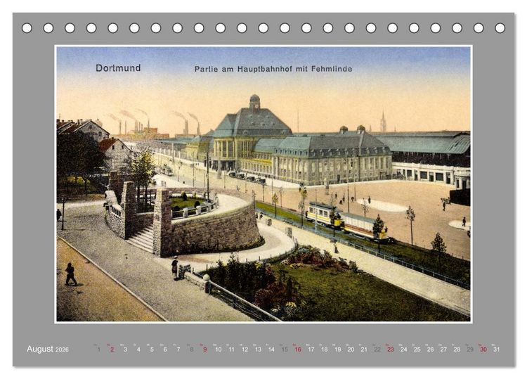 Produktbild: Historische Bahnh&ouml;fe (Tischkalender 2026 DIN A5 quer), CALVENDO Monatskalender