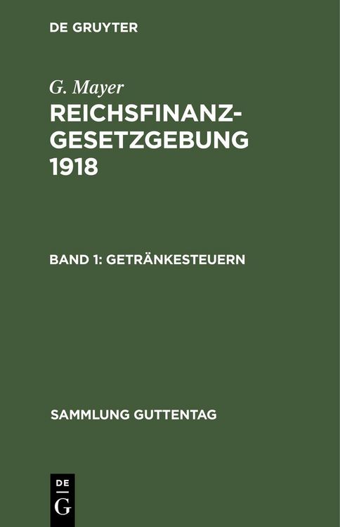 Produktbild: Getr&auml;nkesteuern