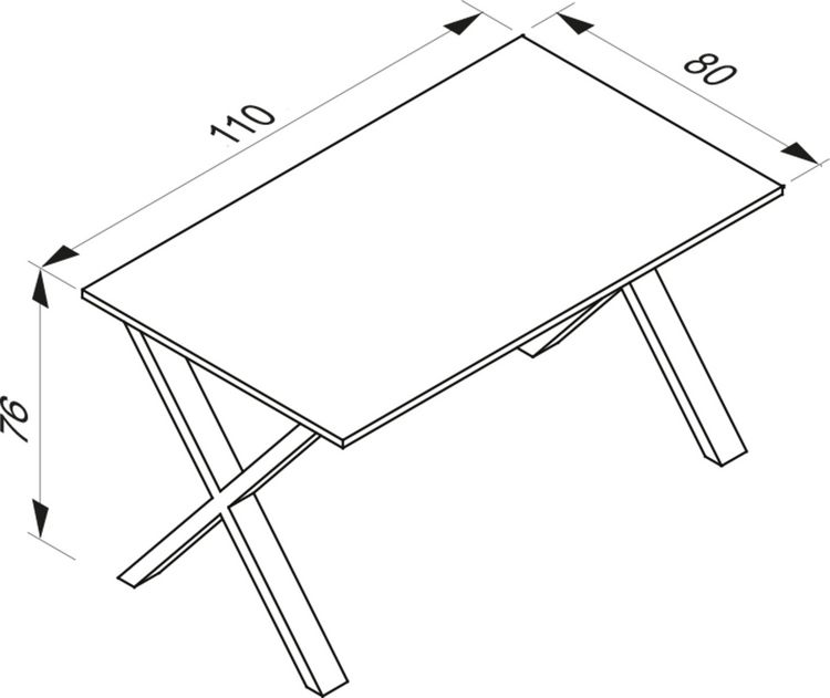 Produktbild: Premium Holz Esstisch K&uuml;chentisch Xona X 110x80