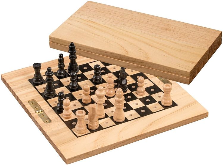 Produktbild: Philos 2742 - Schachkassette, Feld 19mm, Mini-Steckspiel, klappbar