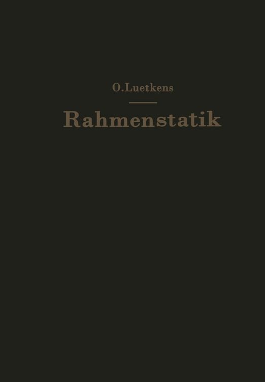Produktbild: Die Methoden der Rahmenstatik