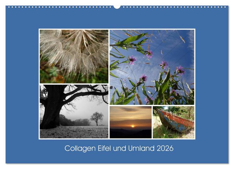 Produktbild: Collagen aus Eifel und Umland 2026 (Wandkalender 2026 DIN A2 quer), CALVENDO Monatskalender