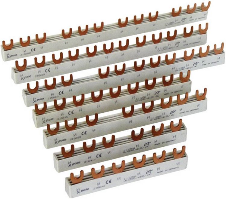 Produktbild: Eaton 215645 Eaton Sammelschiene Euro-Vario 63A EVG-3PHAS/9MOD Phasenschiene 3polig 10 mm&sup2; 63 A 500 V 1 St.