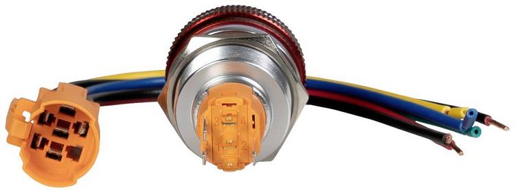 Produktbild: Joy-it Button22NA-01 Button22NA-01 Not-Aus-Taster mechanische Verriegelung Rot, Gr&uuml;n (&Oslash; x H) 21.90 mm x 46.50 mm IK10, IP67 1 St.