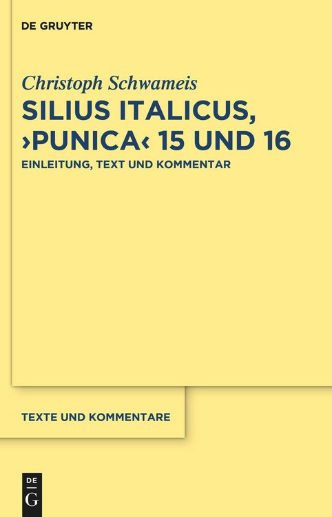 Produktbild: Silius Italicus, >Punica< 15/16