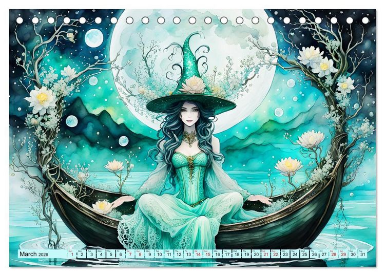 Produktbild: Enchantress of nature (Desk Calendar 2026 DIN A5 landscape), CALVENDO 12 Month DeskCalendar