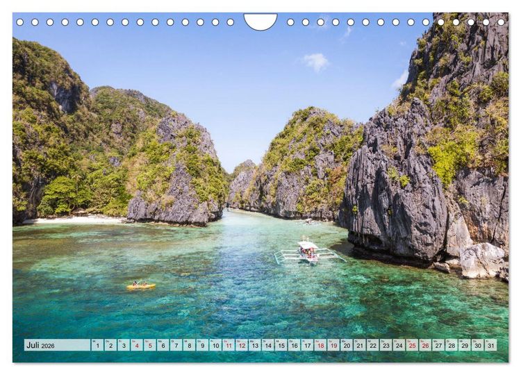 Produktbild: Philippinen - Land der Naturwunder (Wandkalender 2026 DIN A4 quer), CALVENDO Monatskalender
