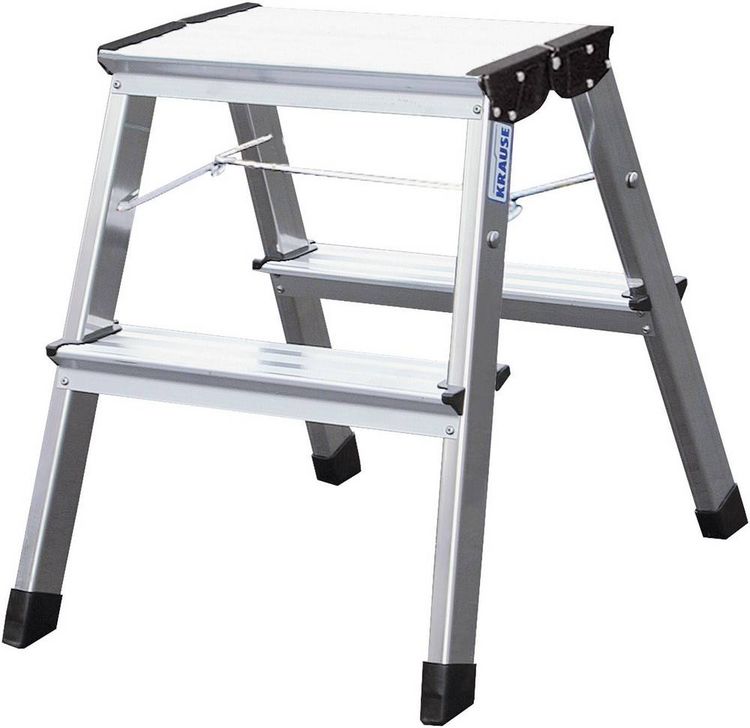 Produktbild: Krause MONTO Treppy 130013 Aluminium Montagetritt klappbar Arbeitsh&ouml;he (max.): 2.45 m Silber 2 kg