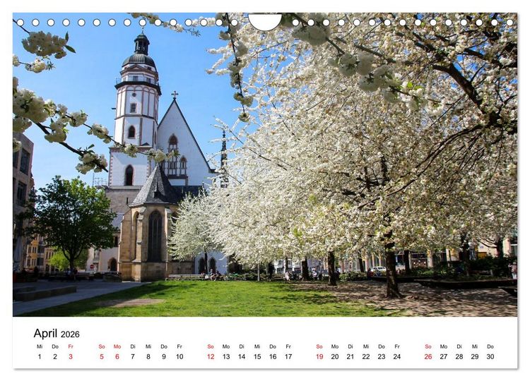 Produktbild: Leipzig &ndash; Stadtansichten zum Verlieben (Wandkalender 2026 DIN A4 quer), CALVENDO Monatskalender