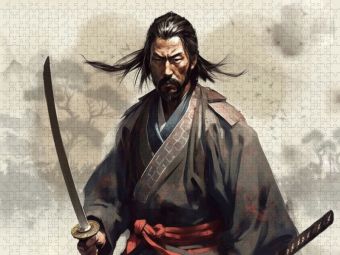 Produktbild: CALVENDO Puzzle Samurai Krieger | 1000 Teile Lege-Gr&ouml;&szlig;e 64x48cm Foto-Puzzle f&uuml;r gl&uuml;ckliche Stunden