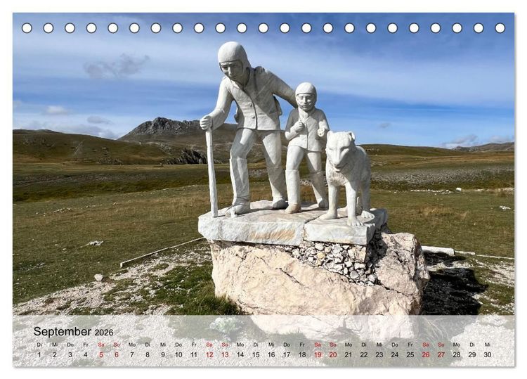 Produktbild: Abruzzen - wild und romantisch (Tischkalender 2026 DIN A5 quer), CALVENDO Monatskalender