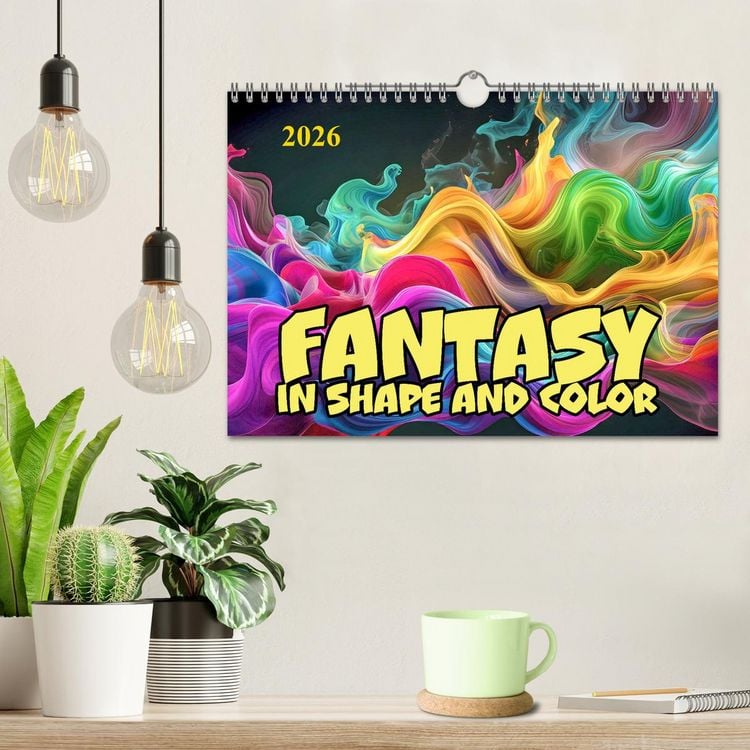 Produktbild: Fantasy in shape and color (Wall Calendar 2026 DIN A4 landscape), CALVENDO 12 Month Wall Calendar