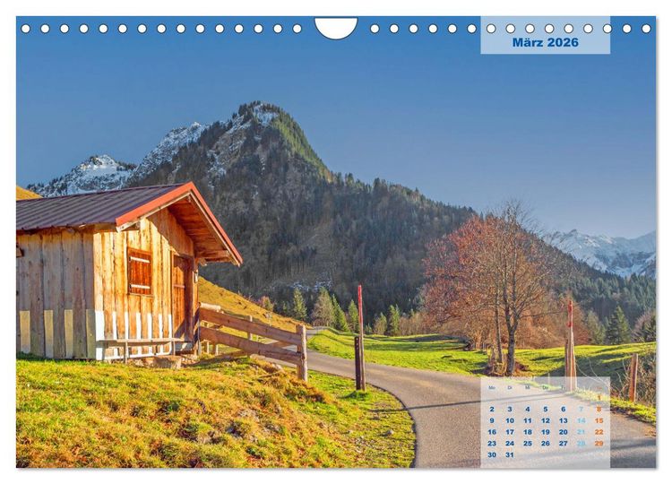 Produktbild: ALLG&Auml;U, im Wandel der Jahreszeiten. (Wandkalender 2026 DIN A4 quer), CALVENDO Monatskalender