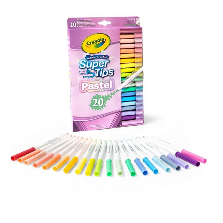 Produktbild: CRAYOLA - 20 Filzstifte Supertips Pastell