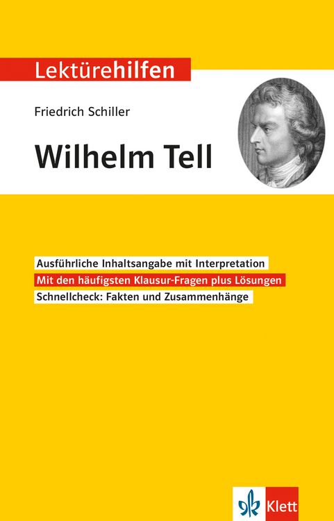 Produktbild: Lekt&uuml;rehilfen Friedrich Schiller 'Wilhelm Tell'
