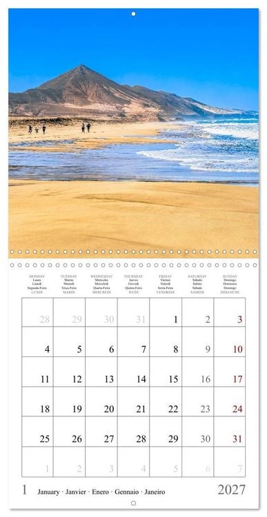 Produktbild: Canary Islands - Volcanic Beauties (Wall Calendar 2027 12 &times; 12 Inch) CALVENDO 12 Month Wall Calendar
