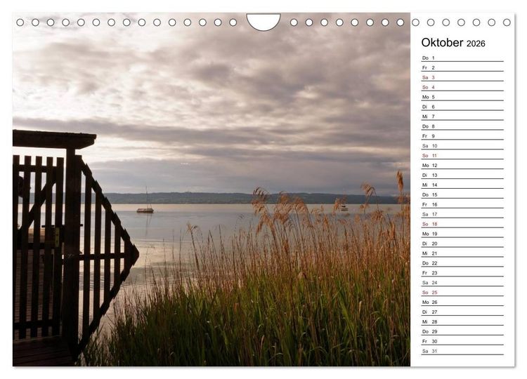 Produktbild: Seest&auml;rke - Der Ammersee (Wandkalender 2026 DIN A4 quer), CALVENDO Monatskalender