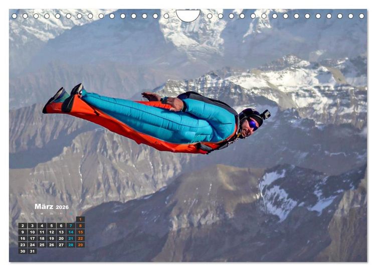 Produktbild: Base Jumping Adrenalin- Kick (Wandkalender 2026 DIN A4 quer), CALVENDO Monatskalender