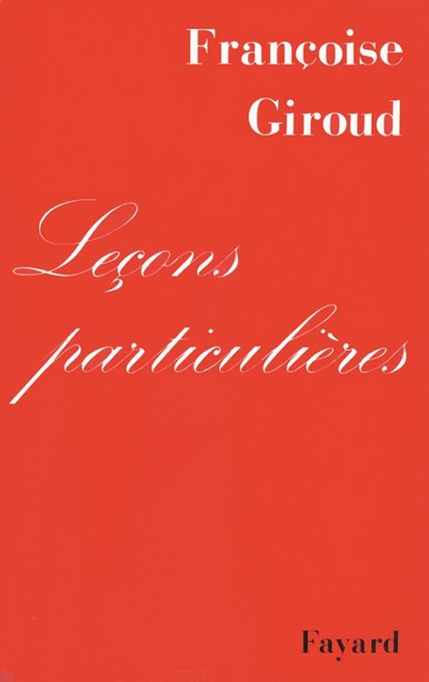Produktbild: Le&ccedil;ons particuli&egrave;res