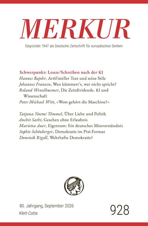 Produktbild: MERKUR 9/2026, Jg.80
