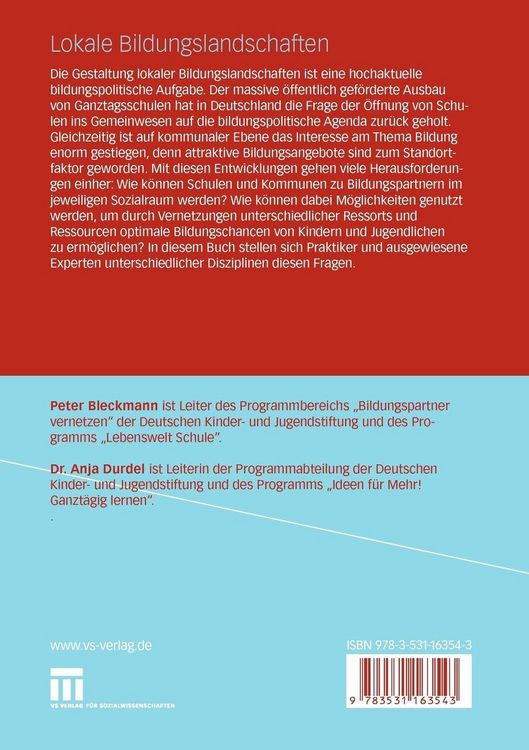 Produktbild: Lokale Bildungslandschaften