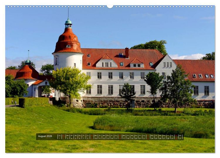 Produktbild: Schl&ouml;sser und Burgen in D&auml;nemark 2026 (hochwertiger Premium Wandkalender 2026 DIN A2 quer), Kunstdruck in Hochglanz