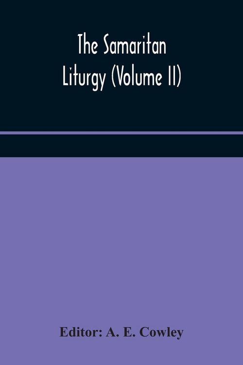Produktbild: The Samaritan Liturgy (Volume Ii)