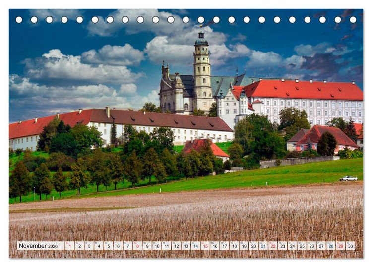 Produktbild: S&uuml;ddeutschland im Fokus (Tischkalender 2026 DIN A5 quer), CALVENDO Monatskalender