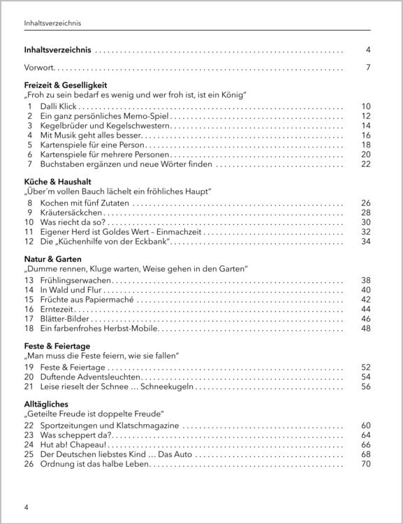 Produktbild: Das gro&szlig;e Besch&auml;ftigungsbuch f&uuml;r Menschen mit Demenz. Ideen, Spiele, Besch&auml;ftigungen f&uuml;r Senioren mit Demenz. Ratgeber.