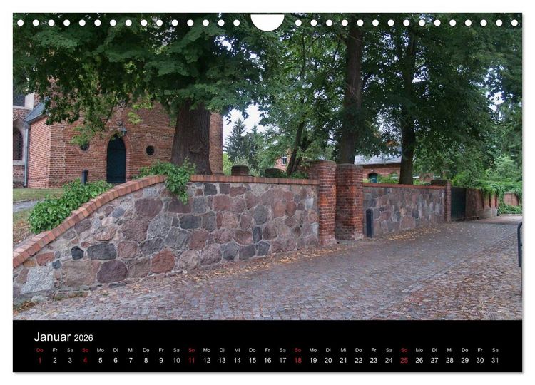 Produktbild: Dorfkirchen in Brandenburg (Wandkalender 2026 DIN A4 quer), CALVENDO Monatskalender
