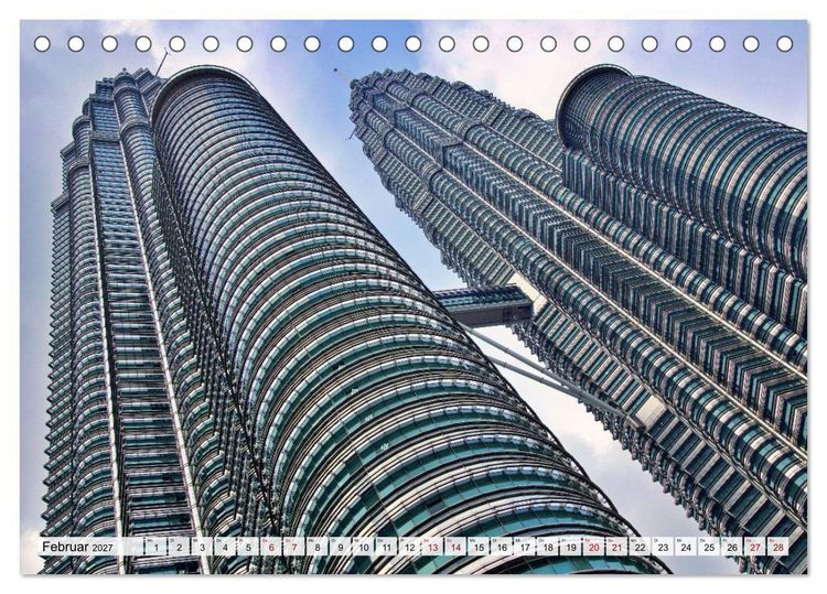 Produktbild: Bangkok und Kuala Lumpur - Megast&auml;dte Asiens (Tischkalender 2027 DIN A5 quer), CALVENDO Monatskalender