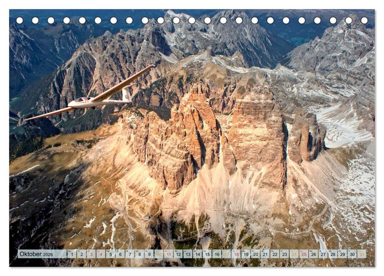 Produktbild: Segelflug, ein St&uuml;ck Freiheit (Tischkalender 2026 DIN A5 quer), CALVENDO Monatskalender