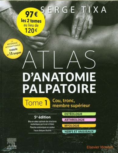 Produktbild: Atlas d'anatomie palpatoire : pack tomes 1 et 2
