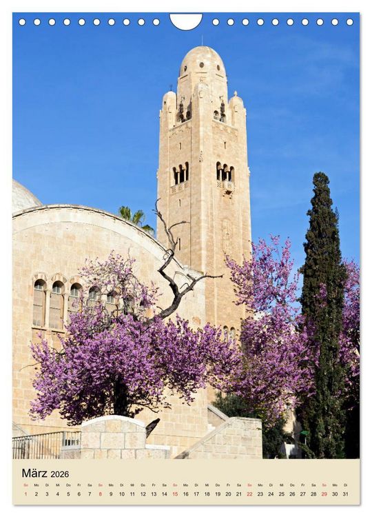 Produktbild: Jerusalem - Jeruschalajim (Wandkalender 2026 DIN A4 hoch), CALVENDO Monatskalender