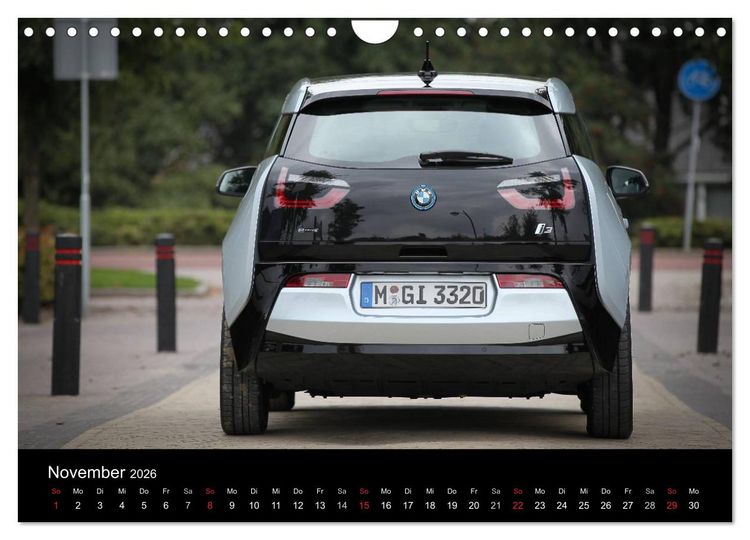 Produktbild: BMW i3 (Wandkalender 2026 DIN A4 quer), CALVENDO Monatskalender