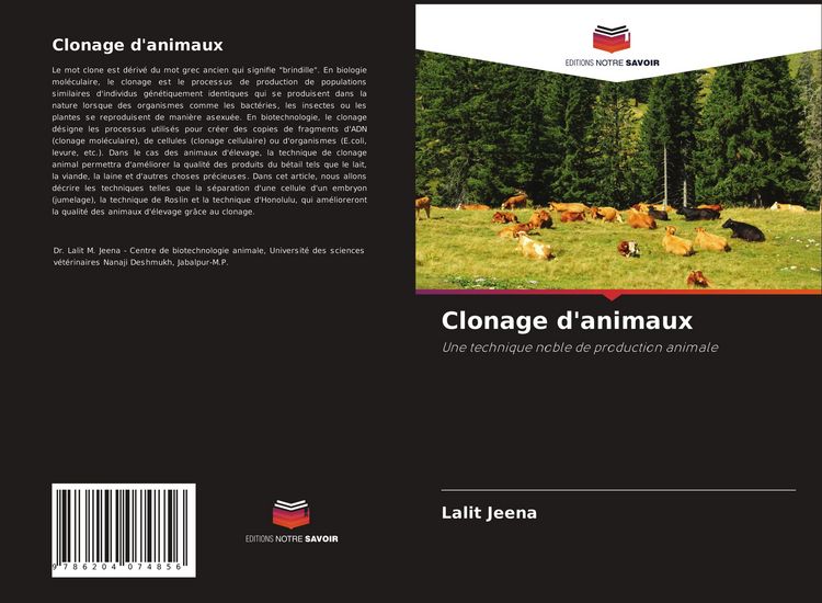 Produktbild: Clonage d'animaux