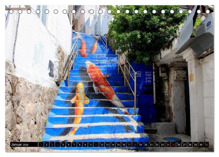 Produktbild: Street Art Seoul (Tischkalender 2026 DIN A5 quer), CALVENDO Monatskalender