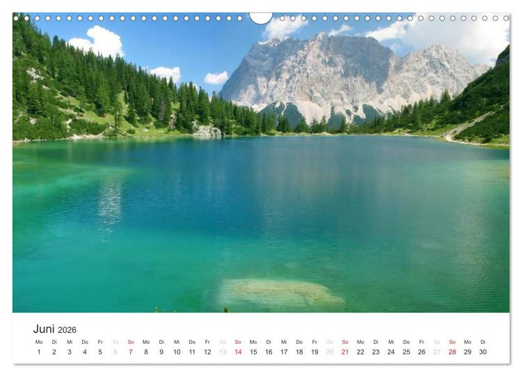 Produktbild: Bergwelten - Vom Voralpenland zu den Zentralalpen (Wandkalender 2026 DIN A3 quer), CALVENDO Monatskalender
