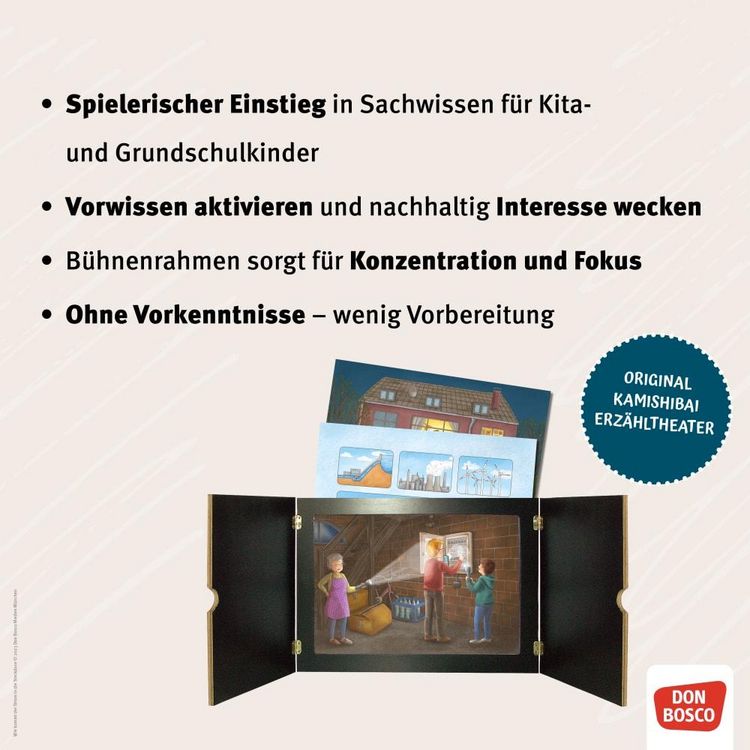 Produktbild: Wie kommt der Strom in die Steckdose? Von Elektrizit&auml;t und Stromerzeugung. Kamishibai Bildkartenset