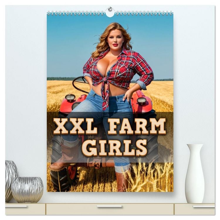 Produktbild: XXL Farm Girls (hochwertiger Premium Wandkalender 2026 DIN A2 hoch), Kunstdruck in Hochglanz