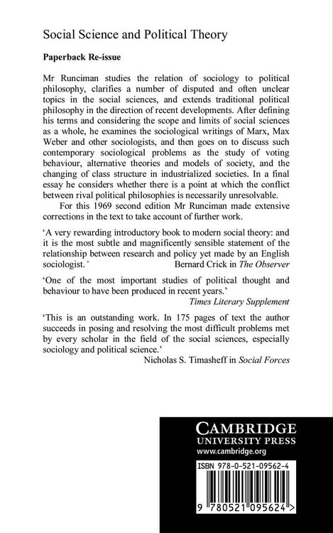 Produktbild: Social Science and Political Theory