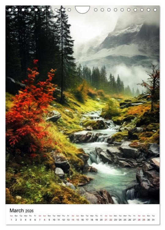 Produktbild: Rhythmic Nature (Wall Calendar 2026 DIN A4 portrait), CALVENDO 12 Month Wall Calendar