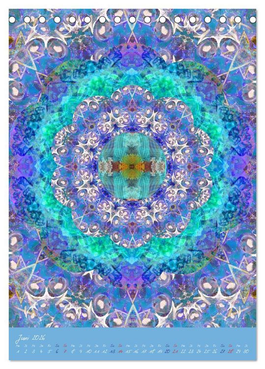 Produktbild: MANDALAS der Natur (Tischkalender 2026 DIN A5 hoch), CALVENDO Monatskalender