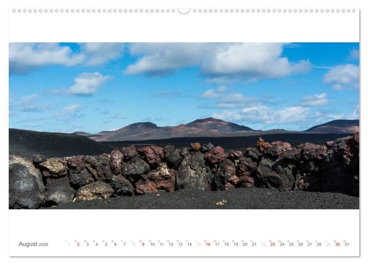 Produktbild: Lanzarote - Insel der Feuerberge (hochwertiger Premium Wandkalender 2026 DIN A2 quer), Kunstdruck in Hochglanz