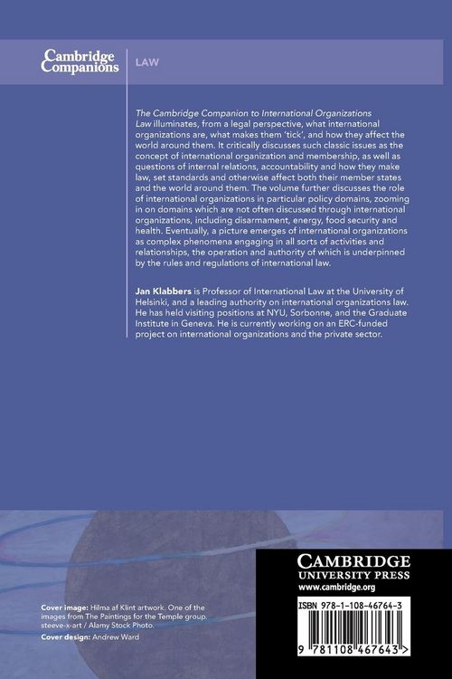 Produktbild: The Cambridge Companion to International Organizations Law